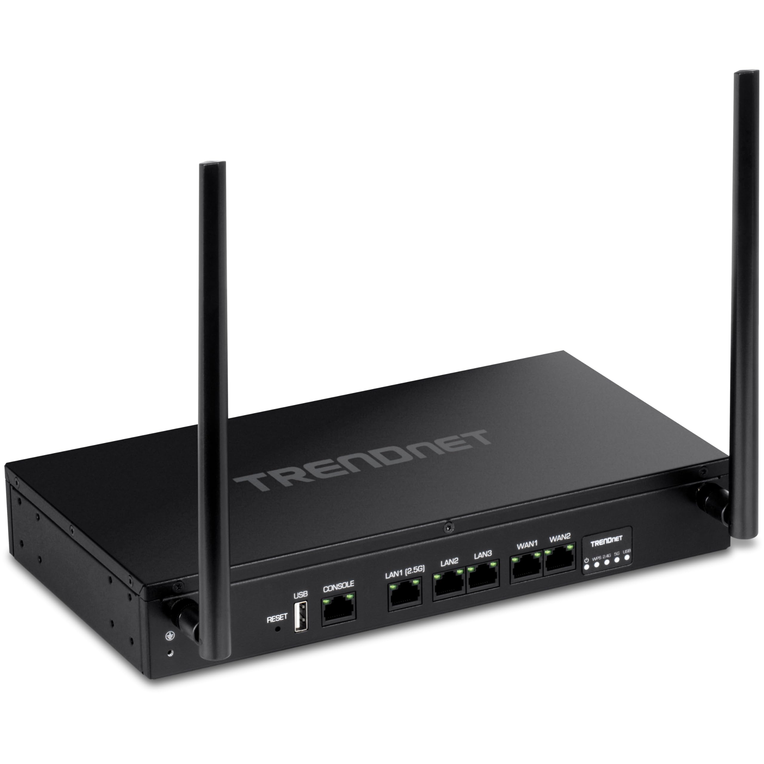 TRENDnet AX1800 Dual-Band WiFi 6 Gigabit Dual-WAN VPN Router, Small Business, Virtual Private Network, Inter-VLAN Routing, QoS, 2.5G Support, Pre-Encrypted Wireless, Black, TEW-929DRU
