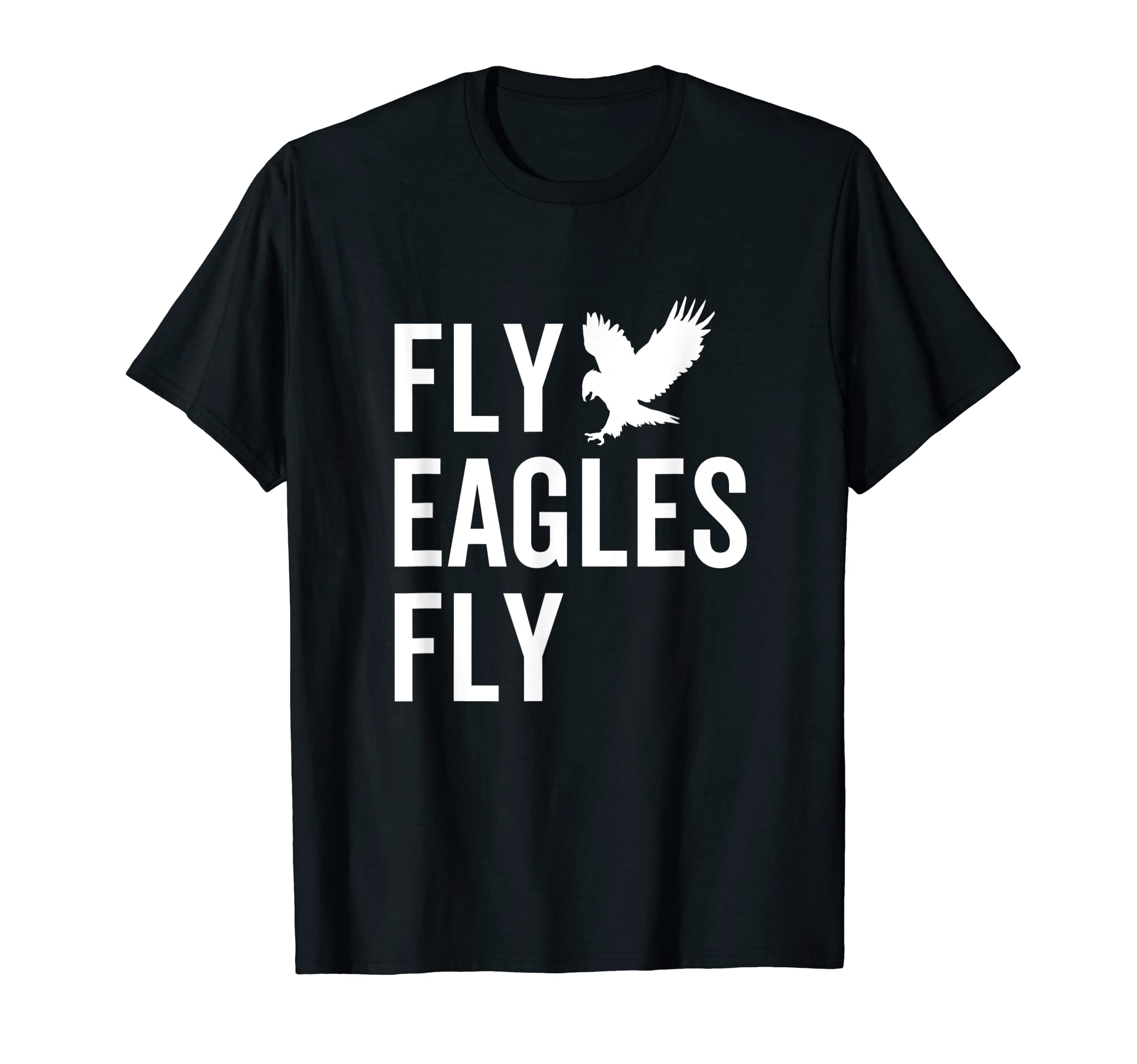 Fly Eagles Fly Vintage Flying Bird Inspirational Hawk Fan T-Shirt