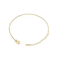 15Pcs Brass Bracelet Chain,Box Chain with Lobster Buckle for DIY Jewelry 19cm Gold