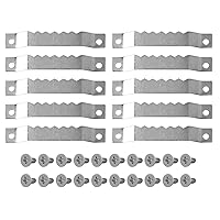 dophee 50Pcs Sawtooth Picture Hangers, Invisible Heavy Duty Photo Frame Hanging Hooks with Screws for Hanging Picture Paintings Canvas Artwork Clock Home Decoration, 2.05