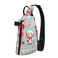 Polyester Fiber Waterproof Waist Bag -Backpack 4 Pocket Compartments Ideal for Outdoor Activities Cute loving boy