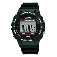 Lorus Sport Man Mens Digital Watch with Silicone Bracelet R2313PX9