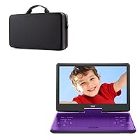 ieGeek 14inches Portable DVD Player and Carrying Travel Case