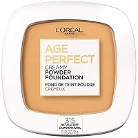 L'Oreal Paris Age Perfect Creamy Powder Foundation Compact, 315 Natural Buff, 0.31 Ounce