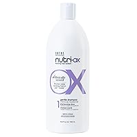 NUTRI-OX Gentle Shampoo Chemically-Treated for Colored Thinning Hair | Thicker, Fuller-Looking Hair | Clinically & Dermatologically Tested | Peppermint | Color-Safe