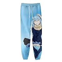 3D Printed Anime Rimuru Tempest Cosplay Gym Joggers Pants Trousers Drawstring Sports Sweatpants