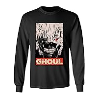 New Graphic Shirt Anime Manga Novelty Tee Ghoul Men's Long Sleeve T-Shirt