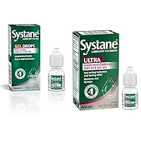 Systane Lubricant Eye Gel Drops, 10-mL (Packaging May Vary) & Ultra Lubricant Eye Drops,0.14 Fl Oz (Pack of 1)