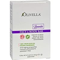 Olivella Face and Body Bar Soap Lavender - 5.29 oz