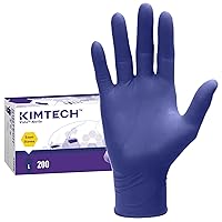KIMTECH™ Vista™ Nitrile Exam Gloves (62828) 4.3 Mil, Ambidextrous, 9.5”, L, 200 Nitrile Gloves / Box,Blue