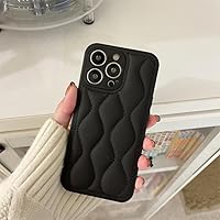 Luxury Texture Leather Case for iPhone 14 13 12 11 Pro Max Plus X XR XS Fashion Pattern Fabric Soft Phone Cover,Black,for iPhone 12pro max