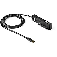 StarTech.com USB C to SATA Adapter Cable - for 2.5 / 3.5” SATA Drives - 10Gbps - USB 3.1 - SATA to USB Adapter - External Hard Drive Cable (USB31C2SAT3)