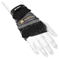 Shock Doctor Wrist 3-Strap Support, Right: Small, Black