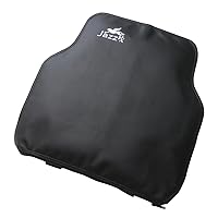 JazzRX Adjustable Orthopedic Back Support Cushion Relieves Lower Back Pain While Driving, with 3D Ventilative Surface, Clinically Tested to Work for Most Users, Recommended by Doctors – (Black)