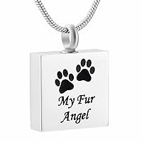 Freely Engraved Pet Cremation Jewelry Urn Necklaces for Pet's/cat/Dog's Ashes