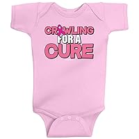 Threadrock Unisex Baby Crawling for a Cure Bodysuit