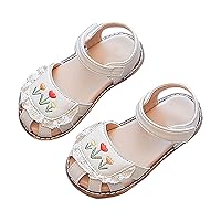 Girls Shoes Size 2 Big Kid Kids Girls Sandals Casual Sticky Shoelaces Light Weight Adjustable Straps Summer Girl
