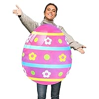 Easter Egg Costume for Adult Colorful Easter Egg Suit Funny Cosplay Outfit for Easter Party Men Women