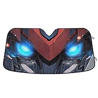 Blue Eyes on Red and Blue Mecha Sun Cover for car Collapsible Heat Shield Decoration Protector de sol para carro