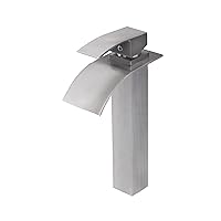 GF-136BN Eclipse Single Lever Waterfall Vessel Faucet, Brushed Nickel