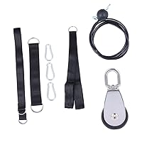 BESTOYARD 1 Set Fitness Equipment Arm Strength Exerciser Fitness Attachment Cable Triceps Cable Pulldown Single Portable Exercise Equipment Tricep Ropes Training Equipment Metal Lifting