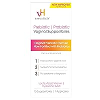 Prebiotic PH Balanced Vaginal SuppositoriesBox, Original Version, 15 Count