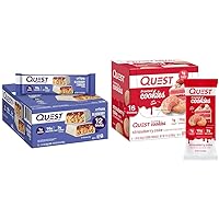 Quest Nutrition Crispy Blueberry Cobbler Hero Protein Bar 16g Protein Twin Pack Strawberry Cake Frosted Cookies 1g Sugar 10g Protein Gluten Free