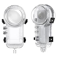 Invisible Dive Case for Insta360 X3, 50m (164ft) Waterproof Case Underwater Photography Housing Depth Protective Shell with Bracket for Insta360 X3 Accessories