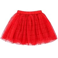 Soft Plaid Tulle Tutu Skirt for Toddlers Girls Princess Dress Up 1-10 Years