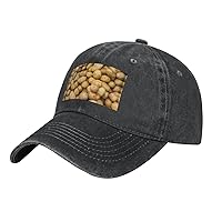Garden Potatoes Print Cotton Outdoor Baseball Cap Unisex Style Dad Hat for Adjustable Headwear Sports Hat