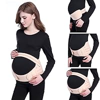 ZJchao Maternity Belt, Breathable Comfortable Prenatal Belly Brace Lower Back and Pelvic Pregnancy Support Band(L)