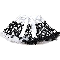 Petitebella Black White Polka Dots Petti Skirt 1-8y