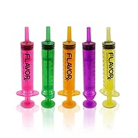 FLAVORx Rainbow Dose Oral Dosing Syringes | No More Medicine-Time Meltdowns! | 5 Uniquely Colored Syringes | 10ml (2tsp) Each | 3 Bottleneckers Included