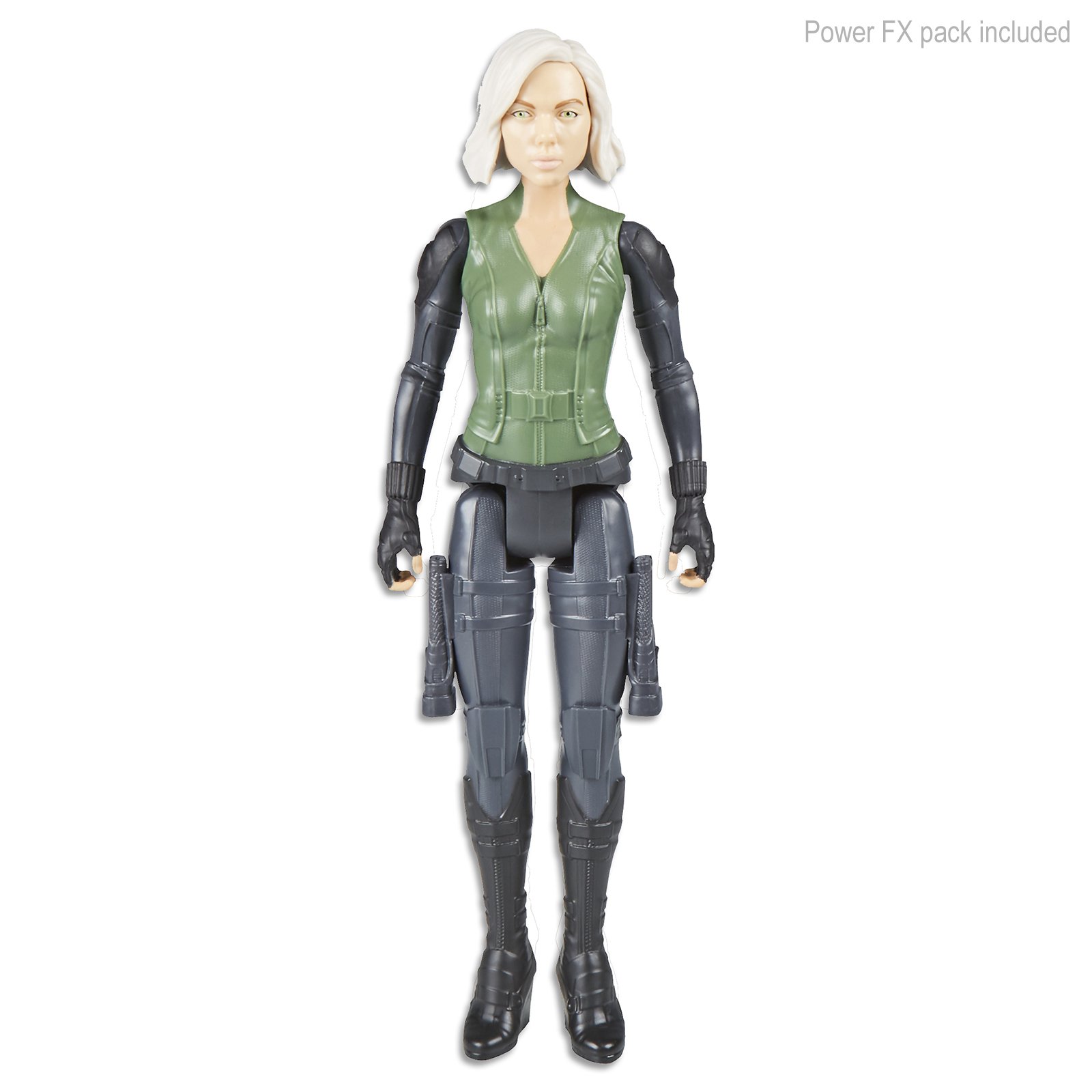 Avengers Marvel Infinity War Titan Hero Power FX Black Widow Includes figure, pack, accessory, and instructions Ages 4 and up