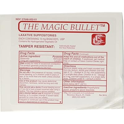  The Magic Bullet Suppositories - 4/Sleeves of 5 (Total of 20) :  Health & Household
