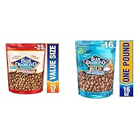 Blue Diamond Almonds Smokehouse and Salt 'N Vinegar Flavored Snack Nuts Bundle