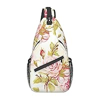 Tropical Fruit Pineapple Print Crossbody Sling Backpack Sling Bag Travel Hiking Chest Bag Daypack
