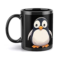Mugs Large Porcelain Mug Cute Penguin Ceramic Steeping Mug with Handle Porcelain Coffee Cups Funny Mug Tea Cups with Handle for Men Women