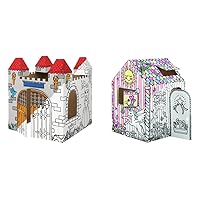 Bankers Box at Play Unicorn Playhouse, Cardboard Playhouse and Craft Activity for Kids & at Play Castle Playhouse, Cardboard Playhouse and Craft Activity for Kids