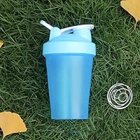 Protein Shaker Bottle Blender,Classic Loop Top Shaker Bottle Shaker Bottle Perfect for Protein Shakes and Kitchen Small Water Bottle,Blue