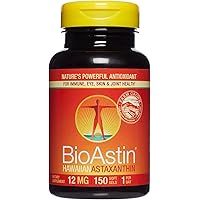 BioAstin Hawaiian Astaxanthin - 12mg, 150 Softgels - Farm-Direct Premium Antioxidant Supplement to Support Eye, Skin, Joint & Immune System Health - Non-GMO & Gluten-Free