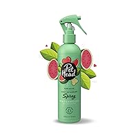 PET Head Furtastic Grooming Spray for Dogs with Long and Curly Coats 10.1 fl. oz. Watermelon Scent. Detangling Dry Shampoo with Natural and Vegan Ingredients. Gentle Formula for Puppies. Made in USA