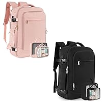 INC Carry on Travel Backpack for Women, Flight Approved 40L Personal Item Backpack with 2 Packing Cubes, Anti-theft Travel Bookbag for Weekender, College