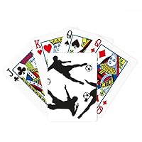 Surround Soccer Football Silhouettes Sports Poker Playing Card Tabletop Board Game Gift