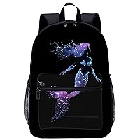 Mermaid 17 Inch Laptop Backpack Large Capacity Daypack Travel Shoulder Bag for Men&Women