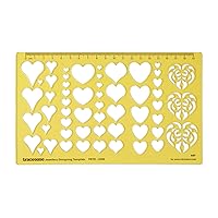 Traceease Heart Shapes Jewelery Settings Jewelry Templates Drafting Tools Jewellery Designing Stencils