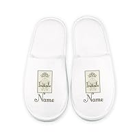 Cera & Toys Spa Slippers, Name and Initial