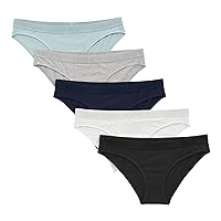 Calvin Klein Women`s Monochrome Cotton Bikini Panty 5 Pack