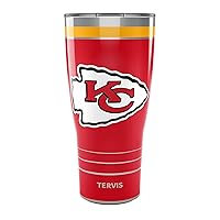 Tervis NFL Kansas City Chiefs-MVP Insulated Tumbler, 30oz, Stainless Steel