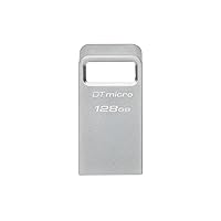 Kingston DataTraveler Micro 128GB USB Flash Drive | Ultra-Small Premium Metal Design | USB 3.2 Gen 1 | Speeds up to 200MB/s | DTMC3G2/128GB